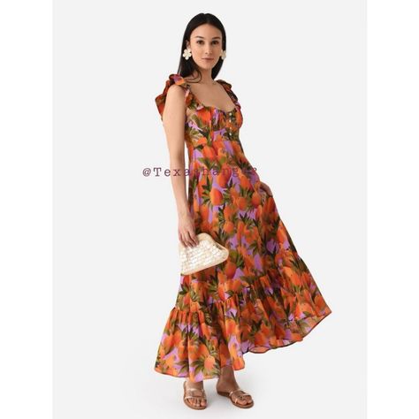 NWT Farm Rio Mango Macaws Maxi Dress #farmrio #followthesun #farmriodress #maxidress #macawprint #mango #mangoprint #macaw #dresses #floral dress #dressesforsale #poshmark #ebay #linkinbio #texashanger Insect Dress, Farm Rio Dress, Asymmetrical Maxi Dress, Turkey Style, Pom Pom Dress, Dress Sweetheart Neckline, Nature Dress, Bow Detail Dress, Handkerchief Hem