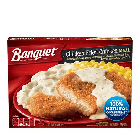 Our delicious Chicken Fried Chicken frozen dinner is sure to please your entire family! Try it tonight. Fried Breaded Chicken Breast, Frozen Lunches, Fried Breaded Chicken, Country Fried Chicken, Chicken Fried Chicken, Single Serve Meals, Country Fried, Rib Meat, Breaded Chicken Breast