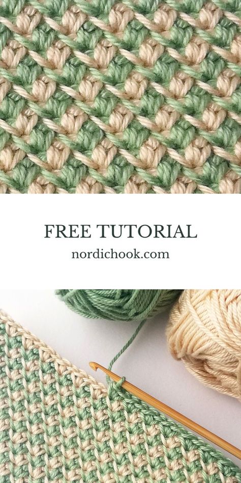 Tunisian Crochet Patterns, Crochet Stitches For Blankets, Confection Au Crochet, Crochet Stitches For Beginners, Single Crochet Stitch, Crochet Instructions, Crochet Stitches Tutorial, Crochet Tutorials, Crochet Stitches Patterns