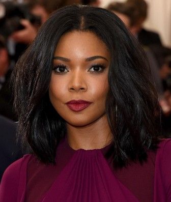 *In the world of Gabrielle Union, a successful career doesn’t mix with raising a family.  Chatting with Redbook, the “Being Mary Jane” star responded Chic Bob, Hair African, American Hairstyles, Long Bob Haircuts, Long Bob Hairstyles, Penteado Cabelo Curto, Red Lipstick, Long Bob, Hair Journey