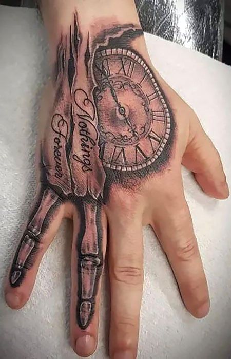 Hand Clock Tattoo, Clock Hand Tattoo, Time Clock Tattoo, Steampunk Tattoo Design, Clock Tattoos, Hand Clock, Gear Tattoo, Cool Half Sleeve Tattoos, Tattoos For Men And Women