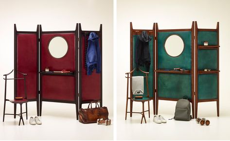 Fashion brands round-up at Salone del Mobile | Wallpaper* Magazine Dressing Screen, Partition Screen, Divider Screen, Home Luxury, Green Room, Milan Design, Folding Screen, Wood Joinery, Velvet Chair