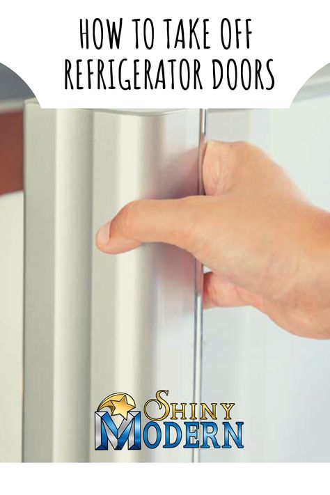 There may be a time when refrigerator doors needs to be removed for repair or recycling. Here is how to take off refrigerator doors. Refrigerator Doors, Fridge Door, How To Take, Zero Waste, Kitchen Interior, Fun Diys, Refrigerator, Door Handles, Cycling