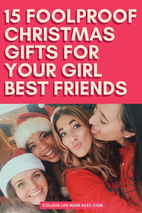 these gift ideas rock! So excited to gift my best girl friend with one of these for Christmas this year Gal Pal Christmas Gifts, Girl Friend Gifts Ideas, Christmas Gift For Best Friend Girl, Friend Group Gift Ideas, St Nick Gift Ideas, Christmas For Best Friend, Gifts For Your Bestie, Christms Gifts, Female Best Friend