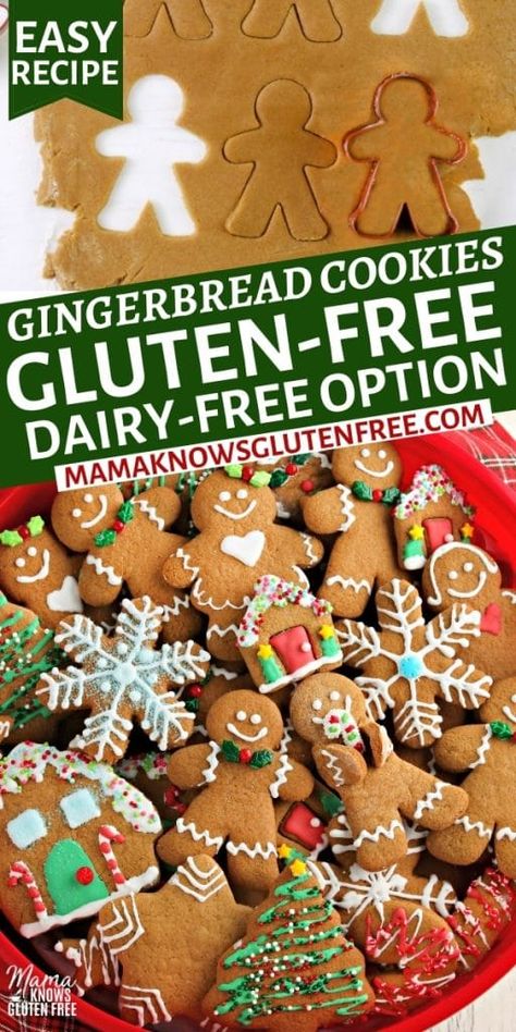 Gluten Free Gingerbread Cookies, Easy Gingerbread Cookies, Gluten Free Christmas Cookies, Anti Inflamatory, Gluten Free Gingerbread, Gluten Free Holiday, Cookies Gluten Free, Gluten Free Cookie Recipes, Gluten Free Christmas