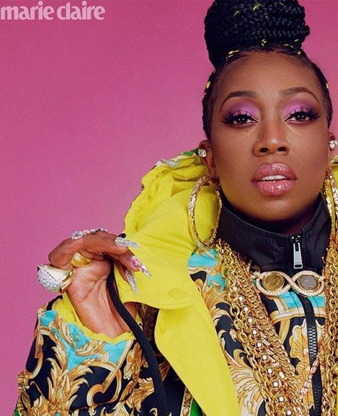 Missy Elliott, Marie Claire #blackgirlmagic #blackgirlsrock #braids Skylar Grey, Missy Elliot, Marie Claire Magazine, Orange Coat, Missy Elliott, Hipster Outfits, Lenny Kravitz, Female Rappers, Jennifer Fisher