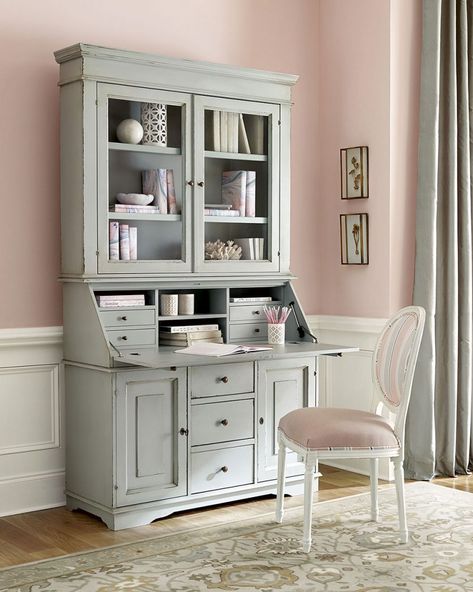 Secretary Desk With Hutch, Drop Down Desk, Storage Cubby, Desk With Hutch, Secretary Desk, Desk Hutch, Cubby Storage, Secretary Desks, Cord Management