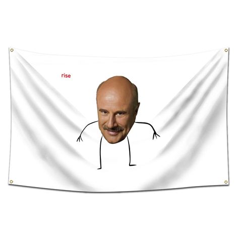 PRICES MAY VARY. Title: Eksent Rise Dr Phil Tapestry Meme Banner Flag Wall Hanging Room Decor Aesthetic Tapestry Boho Hippie Tapestry (3x5 Feet,Heavy Duty, 150D Polyester) For College Dorm Man Cave. Product Type: Categories > Home Décor Products > Tapestries College Dorm Flags, Funny Room Flags, Bedroom Banner, Courtyards Gardens, Room Flags, Hanging Room Decor, Aesthetic Tapestry, Funny Flags, Flag Wall Hanging