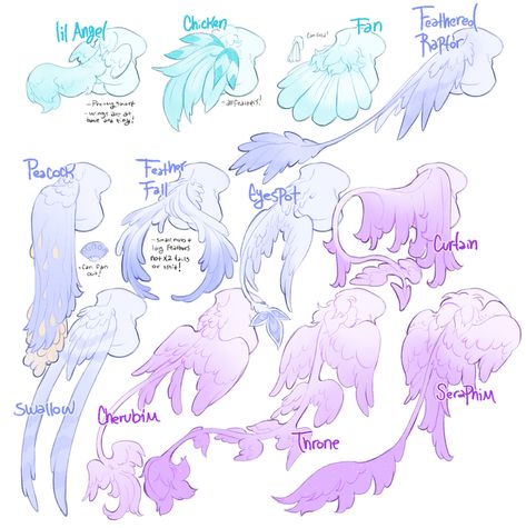 Feathered Character Design, Creature Art Reference, Tailed Character Design, Art Reference Poses Animals, Feather Tail Drawing, Female Bird Character Design, Horn Types Reference, Tail Accessories Drawing, Bird Tail Reference