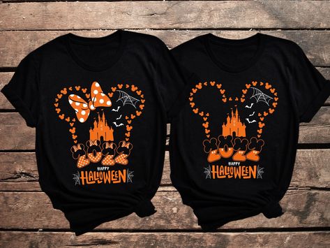 Outfits For Disneyland In October, Disney Halloween Shirt Ideas, Disney World Halloween Shirts, My First Disney Trip Shirt Halloween, Disney Family Tshirts, Halloween Disney Outfits, Disney Jumper, Disneyland Halloween Shirts, Disney October