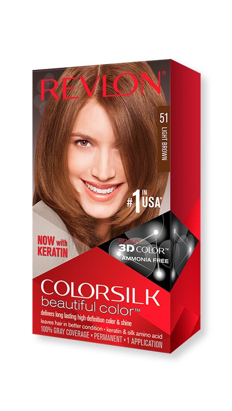 Colorsilk Beautiful Color™ Permanent Hair Color - Revlon Revlon Hair Color, How To Dye Hair At Home, Revlon Colorsilk, Revlon Color, The Mane Choice, Revlon Professional, Carols Daughter Products, 3d Color, Hair Color Formulas