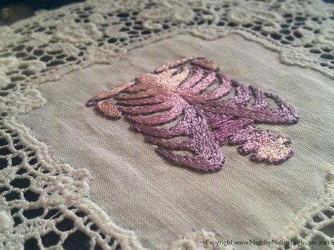 Cage Embroidery, Gothic Homemaking, Yarn Thread, Lace Doilies, Silk Embroidery, Embroidery Inspiration, Rib Cage, Threading, Embroidery Projects