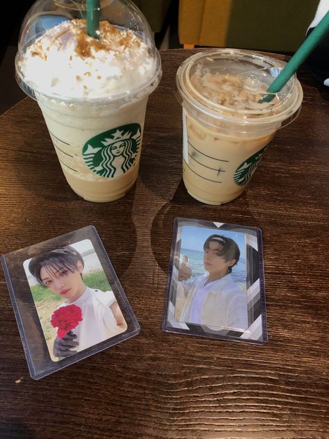 K Pop Fan Aesthetic, Aesthetic Hobbies, Kpop Besties, Wallet Ideas, Pc Decoration, The Bros, Starbucks Card, Coffee Starbucks, Fake Pictures