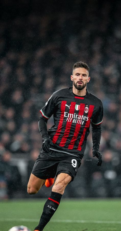 Giroud Milan, Giroud Olivier, Milan Wallpaper, Wallpaper Football, Paolo Maldini, Olivier Giroud, Football Players Images, Football Boys, Ac Milan