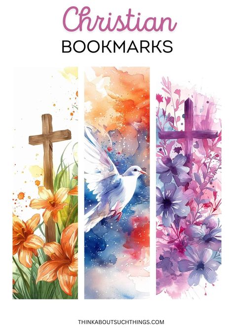 Christian bookmarks watercolor Scripture Cards Printable, Bookmarks Watercolor, Christian Bookmarks, Cricket Crafts, Free Printable Bookmarks, Cricut Print And Cut, Christmas Bookmarks, Christmas Arts And Crafts, Prophetic Art