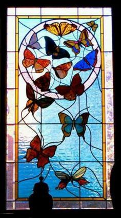 Stained Glass on Pinterest | Stained Glass Windows, Stained Glass ... Panel Ideas, Tiffany Lighting, زجاج ملون, Stained Glass Butterfly, Tiffany Glass, Stained Glass Crafts, Art Stained, Glass Butterfly, Stained Glass Designs