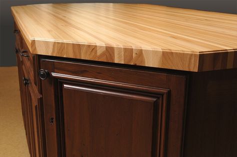 dark cabinets maple butcher block counters | butcher block counter top & dark stain cabinet Butcher Block Ideas, Custom Butcher Block, Kitchen Dark, Butcher Block Countertop, Dark Brown Cabinets, Replacing Kitchen Countertops, Outdoor Kitchen Countertops, Dark Wood Furniture, Butcher Blocks