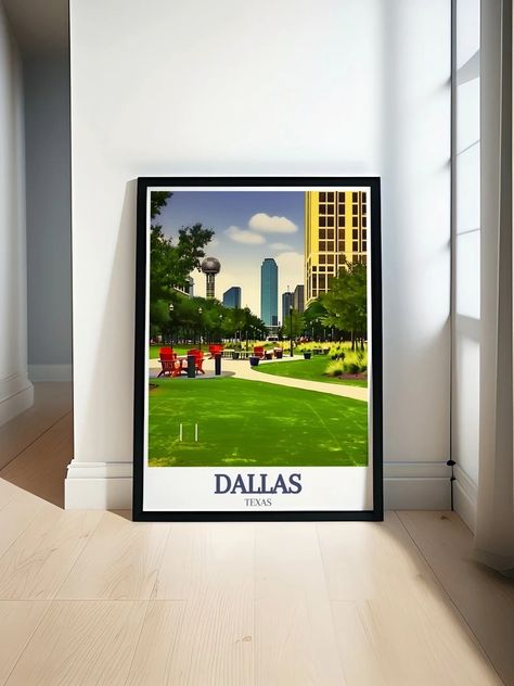 Dallas Art Klyde Warren Park Skyline Art Dallas and Texas Wall Art Dallas Skyline Art and Texas Home Decor Dallas Decor - Etsy Dallas Art, Dallas Travel, Texas Home Decor, Texas Wall Art, Texas Living, Dallas Skyline, Urban Beauty, Stunning Architecture, Life Energy