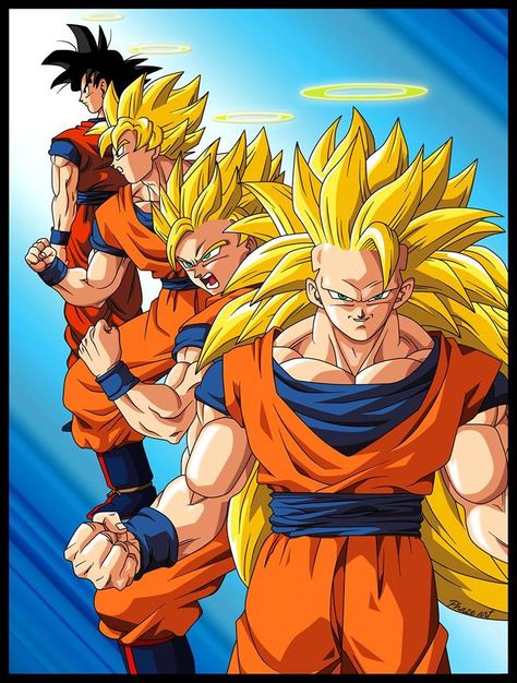 Goku Goku All Transformations, Goku Evolution, Goku Transformations, Goku Super, Dragon Balls, Dragon Ball Wallpapers, Dragon Ball Gt, Anime Dragon Ball Super, Dragon Ball Art