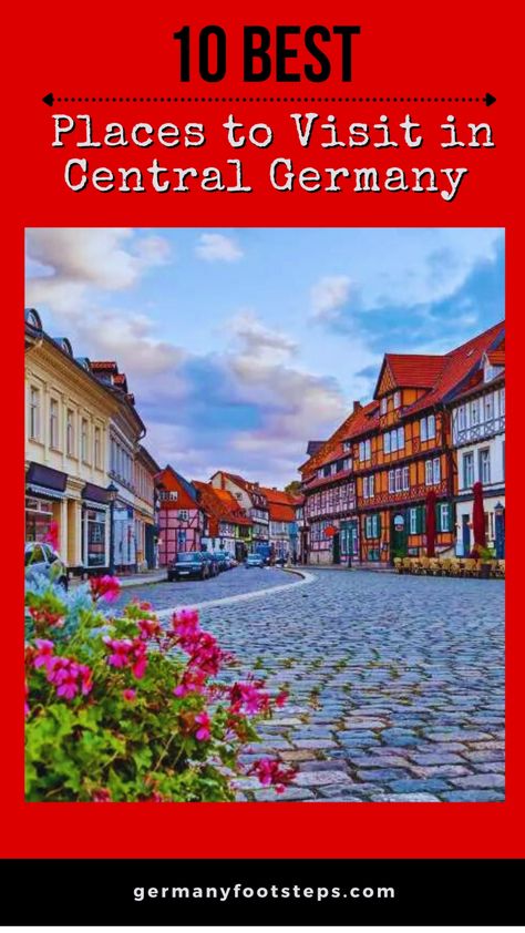 Going to Germany and want to know all the Most Amazing and Best Places to visit in Central Germany? In this full guide to things to do in Central Germany, you'll find a full list to the best places you can visit for a fantastic vacation. Don't miss these places! Things To Do In Germany, Germany Travel Guide, Germany Vacation, Off The Beaten Path, Secret Places, Medieval Town, Best Places To Visit, Germany Travel, Unesco World Heritage Site