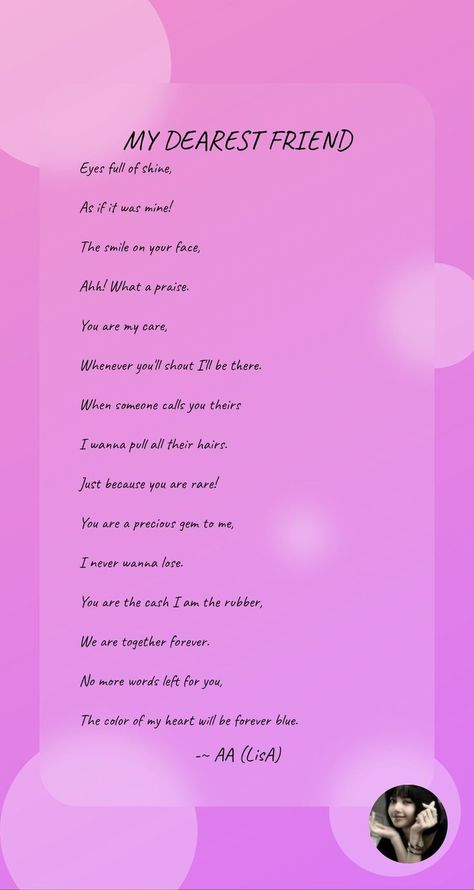 This beautiful poem is only for my most beautiful & lovely friend - @Jerry_7056 ✨ Even though I had written it on her birthday but as I'm lazy so I've posted it today 😂❣️ Praise Poems, Poems For Best Friends, Poems About Love, Best Friends Birthday, Best Friend Poems, My Dearest, Poems Beautiful, Friends Birthday, We Are Together