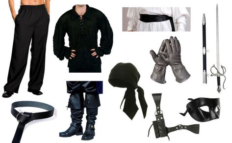 Dread Pirate Roberts Costume from The Princess Bride Wesley Princess Bride Costumes, Wesley Costume Princess Bride, Pirates Of The Caribbean Customes, Drowned Pirate Costume, Pirates If The Caribbean Costumes, Wesley Princess Bride, Dread Pirate Roberts Costume, Izzy Jake And The Neverland Pirates Costume, Westley Princess Bride