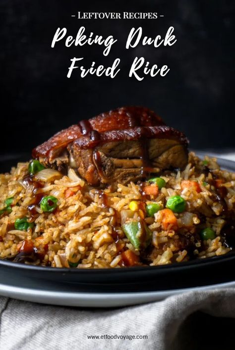 Duck With Rice Recipes, Duck Fried Rice, Leftover Duck Recipes, Peking Duck Recipe, Peking Roasted Duck, Duck Fat Fries, Beef Pasta Recipes, Chinese Cooking Recipes, Ethiopian Food