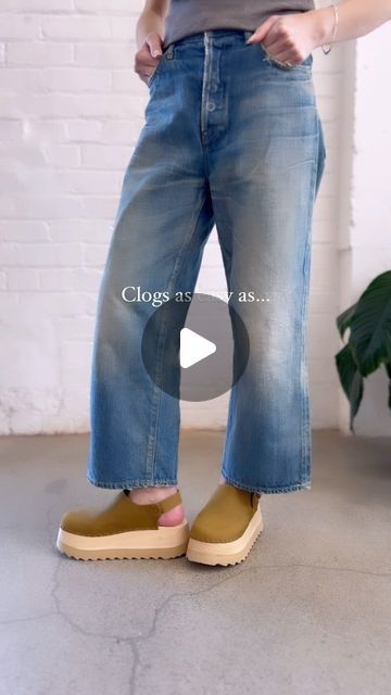 Bryr Clogs on Instagram: "… your favorite pair of jeans.  Tegan in kelp, part of our Spring lineup.💛  #clogs #handmade #sustainable #slowfashion #minimalcloset" Bryr Clogs Outfit, Bryr Clogs, Minimal Closet, Clogs Outfit, Slow Fashion, Fashion Inspiration, Clogs, Spring Summer, Style Inspiration