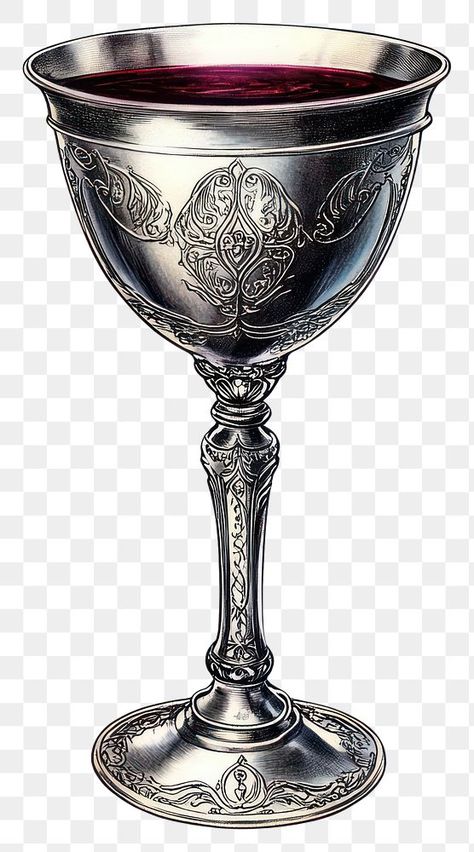 Goblet Tattoo, Sticker Inspo, Vintage Goblets, Liquid Silver, Collage Vintage, Halloween Png, Halloween Halloween, Collage Art, Cute Art