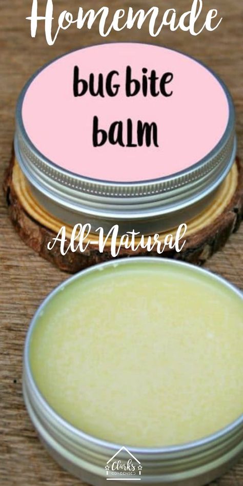 Homemade bug bite cream / homemade anti-itch cream / essential oils / homemade lotion #essentialoils Homemade Balm, Healing Salve Recipe, Dollar Diy, Bug Bite, Herbal Remedies Recipes, Salve Recipes, Herbal Salves, Anti Itch Cream, Thrifty Thursday