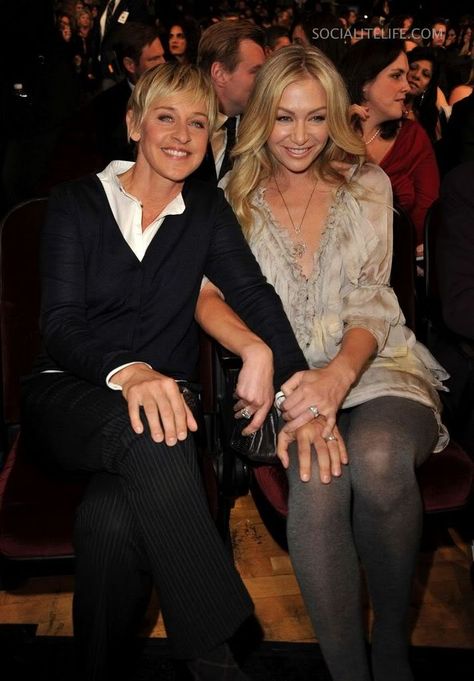 Ellen And Portia Wedding, Ellen Degeneres And Portia, Ellen And Portia, Cutest Couples, Portia De Rossi, The Ellen Show, Hollywood Couples, Inspiring Women, Famous Couples