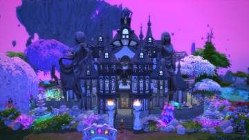 Mod The Sims - Downloads -> Lots & Housing -> Community Sims Realm Of Magic, Sims 4 Magic School, Sims 4 Realm Of Magic, Sims 4 School, Feast Table, Housing Community, Magic Realms, Cc Shopping, Sims 4 Cas Mods