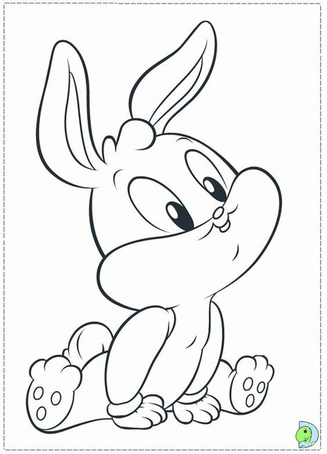 Easy Disney Drawings, Baby Coloring Pages, Baby Looney Tunes, Bunny Coloring Pages, صفحات التلوين, Disney Art Drawings, Cartoon Coloring Pages, Disney Coloring Pages, Art Drawings For Kids