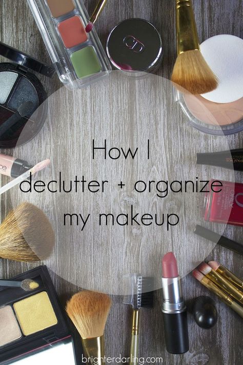 3 Easy Declutter and Organize Makeup Steps Decluttering Makeup, How To Organize Makeup, Declutter Makeup, Makeup Declutter, Ways To Declutter Your Home, Simple Beauty Routine, Organize Makeup, Declutter And Organize, Clutter Control