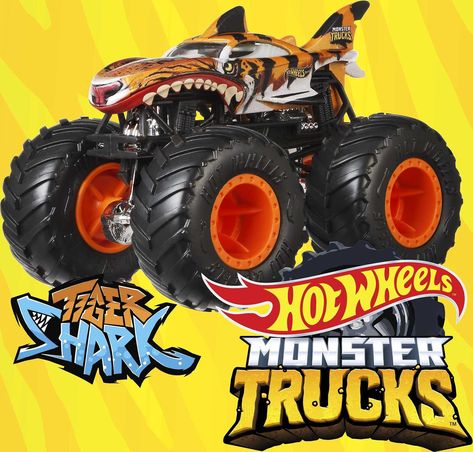 Hot Wheels Monster Trucks, 1:64 Scale Die-Cast Toy Truck and 1 Crushable Car, Giant Wheels and Stylized Deco, FYJ44 : Amazon.co.uk: Outlet Truck Living, Truck Names, Bone Shaker, Wooden Train Track, Epic Moments, Remote Control Trucks, Rc Monster Truck, Play Vehicles, Metal Toys