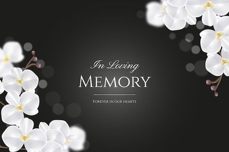 Free vector obituary background design | Free Vector #Freepik #freevector #funeral-template #black-template #funeral #black-wallpaper Obituary Background, Black Template, Bucket Hat Pattern, Template Black, In Loving Memory, Black Wallpaper, Hat Pattern, Background Design, Black Backgrounds