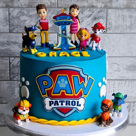 🐾 Paw patrol cake for Grace 🐾 This is a remake of popular design from last week 🥰 Paw Patrol Cake, Paw Patrol, Figurines, Cake, Quick Saves, Design