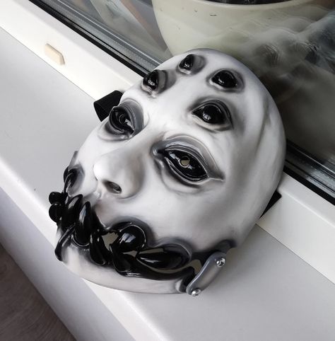 Demon Mask Movable Jaw Halloween Cosplay Anime Fangs Kutisake-onna Spider Arachnyone Mask From League of Legends - Etsy Spidersona Mask, Saturn Costume, Halloween Mask Ideas, Spider Mask, Halloween Tea Party, Mask Halloween Costume, Creepy Masks, Demon Mask, Moving Eyes