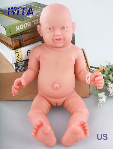 IVITA 23'' Big Reborn Full Body Silicone Doll Adorable Smile Newborn Baby Girl | eBay Reborn Baby Dolls For Sale, Lifelike Dolls, Silicone Dolls, Newborn Baby Girl, Dolls For Sale, Silicone Babies, Reborn Baby Dolls, Reborn Baby, Reborn Dolls