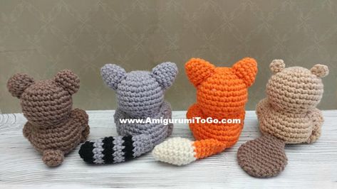 Amigurumi Forest Animals Free, Crochet Woodland Mobile Free Pattern, Crocheted Woodland Animals, Crochet Woodland Mobile, Mini Fox Crochet Pattern Free, Crochet Forest Animals Free Pattern, Crochet Woodland Animals Free Pattern, Amigurumi Woodland Animals, Crochet Forest Animals