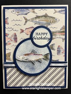 Masculine Cards Handmade, Fishing Birthday Cards, Stampin Up Birthday Cards, Fishing Cards, Homemade Birthday Cards, Hand Made Greeting Cards, Masculine Birthday Cards, Boy Cards, Creative Corner