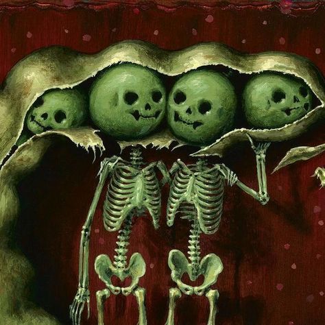 Jason Limon on Instagram: "Peas In A Pod, 10x10 #skeleton #art #painting #peas #inthemoment" Two Peas In A Pod Tattoo, Skeleton Art Painting, Jason Limon, Peas In A Pod, Pea Pods, Skeleton Art, Walk In My Shoes, January 25, Friend Tattoos