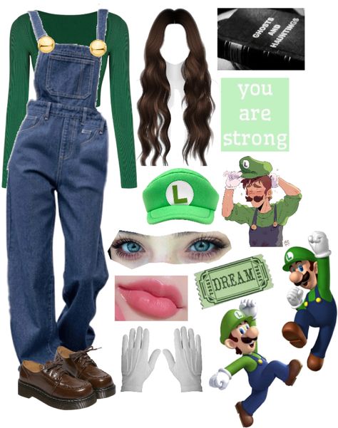 Mario Inspired Outfits, 90s Fashion Outfits, Mario Kart, Inspired Outfits, Dress Code, Mario Bros, Outfits Aesthetic, Aesthetic Fashion, 90s Fashion