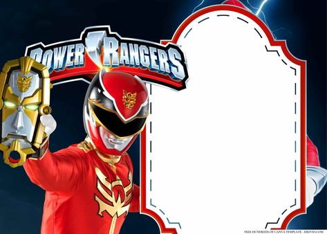 Cool 16+ Power Rangers Birthday Invitation Templates t's Morphin Time! If your child is a fan of the classic superhero TV show Power Rangers, then a Power Rangers themed birthday party is the perfect way to celebrate! With its colorful characters, excit... Download this invitation for FREE at https://www.drevio.com/16-power-rangers-birthday-invitation-templates Power Ranger Invitation, Power Rangers Birthday, Power Ranger Birthday, Colorful Characters, Power Ranger, Themed Birthday Party, Writing Paper, Power Rangers, Birthday Party Themes