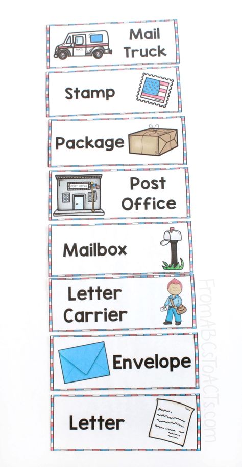 Mail Dramatic Play, Mail Carriers Preschool Activities, Post Office Dramatic Play Preschool, Preschool Post Office Dramatic Play, Post Office Crafts For Preschool, Post Office Activities Preschool, Mail Carrier Preschool, Preschool Post Office, Post Office Preschool