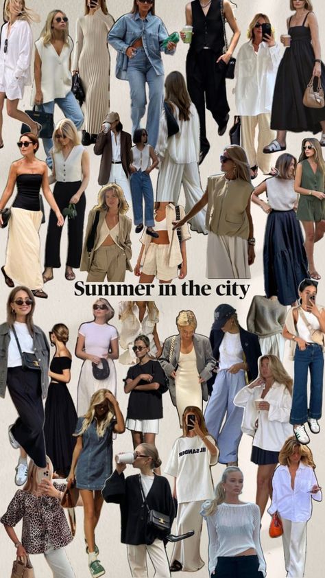 Coastal Fashion Summer, City Summer Outfits, Spring Neutrals, Autumn Capsule Wardrobe, Summer City Outfits, Nyc Outfits, Simple Style Outfits, Summer In The City, Summer Capsule