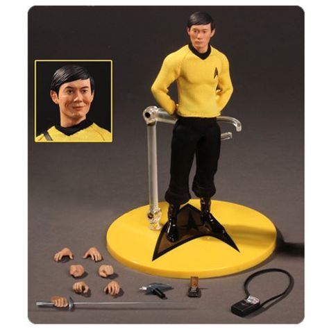 Star Trek Sulu 1:12 Collective Action Figure Hikaru Sulu, Star Trek Toys, Superhero Texts, Star Trek Action Figures, Star Trek Crew, Model People, Star Wars Series, Star Treck, Star Trek Next Generation