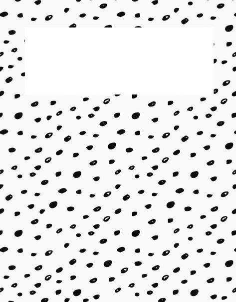 Dots GoodNotes Cover Binder Cover Templates Black And White, Good Notes Folder Cover, School Book Cover Ideas Printable, Goodnotes Notebook Cover Minimalist, Aesthetic Binder Cover Printable, Cute Binder Covers Printables, School Binder Covers Aesthetic, Good Notes Covers, Binder Cover Templates Aesthetic