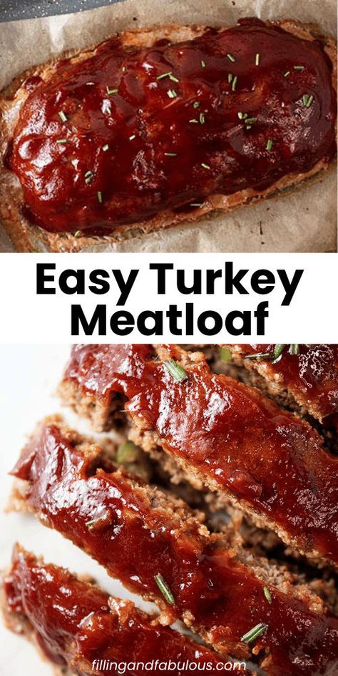 This easy turkey meatloaf is a healthy twist on a classic favorite! Ground turkey meatloaf is not only delicious but also a great option if you're looking for a lighter meal that doesn't sacrifice flavor. Fantastic as a fall dinner recipe or any time of the year! Meatloaf Recipe Easy, Ground Turkey Meatloaf Recipes, Turkey Meatloaf Recipe Easy, Easy Turkey Meatloaf, Ground Turkey Meatloaf, Healthy Chili Recipe Turkey, Turkey Meatloaf Recipe, Homemade Chili Seasoning, Meatloaf Recipes Healthy