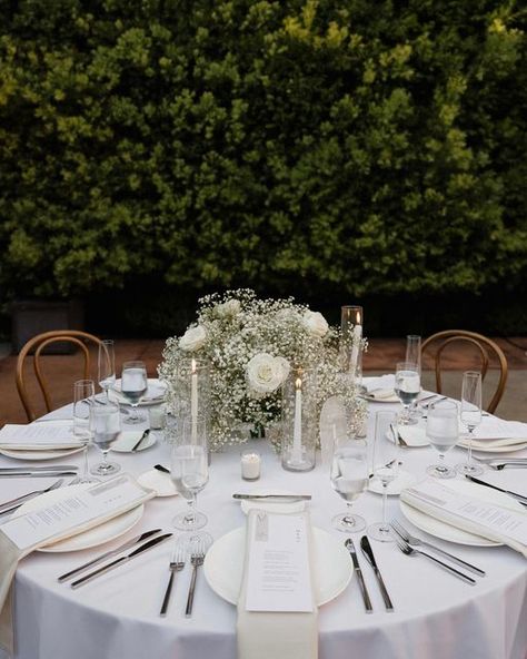 Light + Well | Floristry + Design on Instagram: "Baby’s breath and roses ✨ The perfect duo for the bride who is looking for an airy, romantic and minimal design." Minimal Wedding Decor, Floristry Design, Baby S Breath, Light Well, Minimal Wedding, Instagram Baby, Minimal Design, Wedding Theme, White Roses